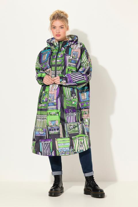 Produktbild Laurasøn Funktions-Regencape, Unisex, Print, Kapuze (One Size)