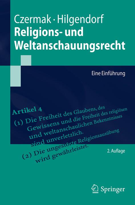 Energie-Label Religieuze en ideologische wet (Eric Hilgendorf, Gerhard Czermak, 2018)
