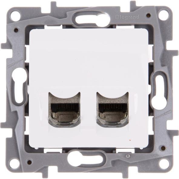 Legrand, Steckdose, 664776 Datendose 2-fach RJ45 Kategorie 6STP