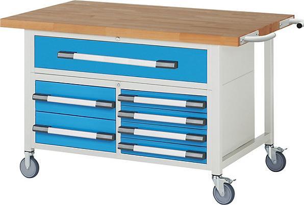 Produktbild eurokraft pro Fahrbare Werkbank Serie 8000 (150 cm, 90 cm)