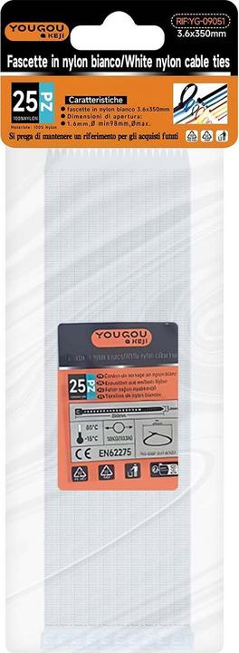 Produktbild Avizar Kabelbinder 3.6 x 350 mm 25 Stück Nylon (350 mm, 25 Stk.)