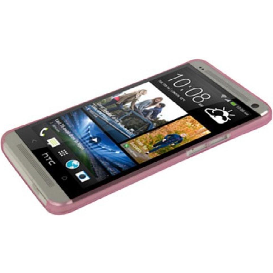 Thumbnail - König Design Schutzhülle Case Ultra Dünn 0,3mm für Handy HTC One M7 Rosa Transparent (HTC One M7), Smartphone Hülle, Ros...