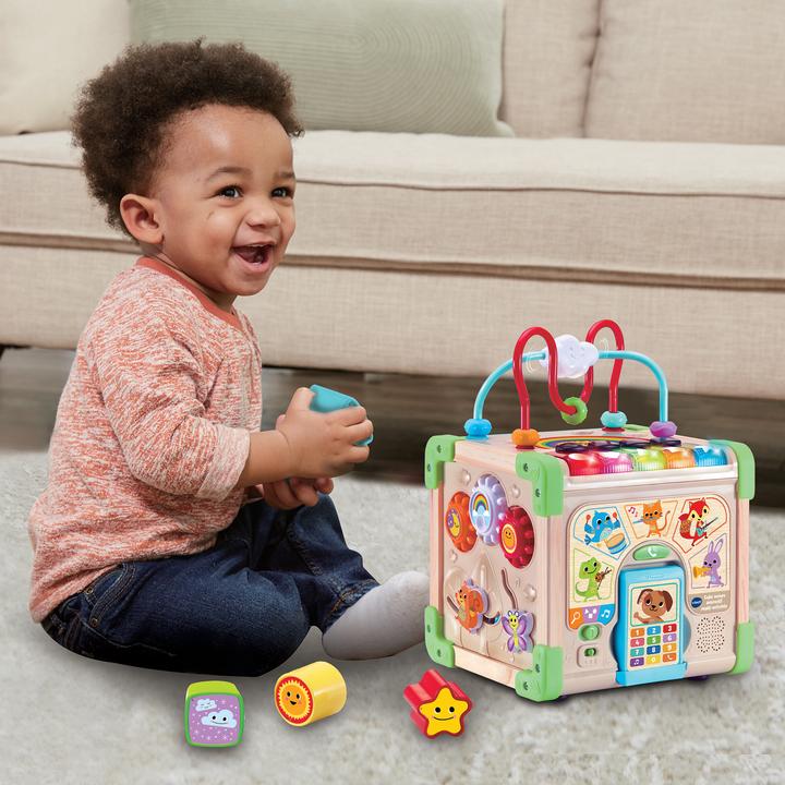 Image du produit VTech Cube nature interactif multi-activités (jouet avec partie bois certifié FSC ®) (Français, 0.75 - 3 Années)