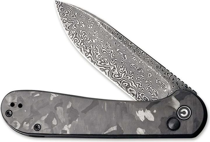 Image du produit Civivi Button Lock Elementum Damascus CF (8.80 cm)