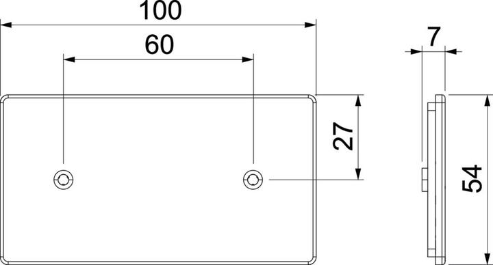 Image du produit OBO Bettermann Couvercle cache trou SL 9010, PC/ABS, 6132199