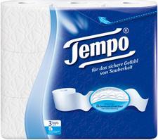 Image du produit Tempo Papier toilette 3 épaisseurs blanc (9 x)