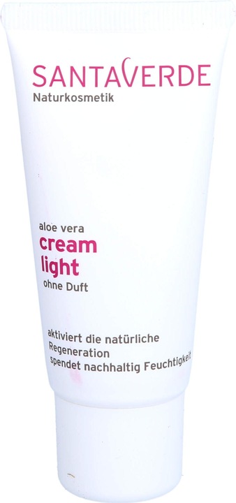 SantaVerde Aloe Vera Creme Light Ohne Duft (30 ml, Tagescreme)
