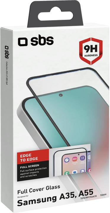 Produktbild SBS Full Cover Glass (1 Stück, Samsung Galaxy A35, Samsung Galaxy A55)