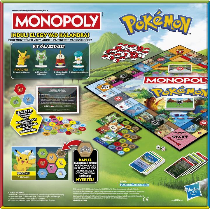 Actual product image Hasbro Monopoly Pokémon Edition (German)