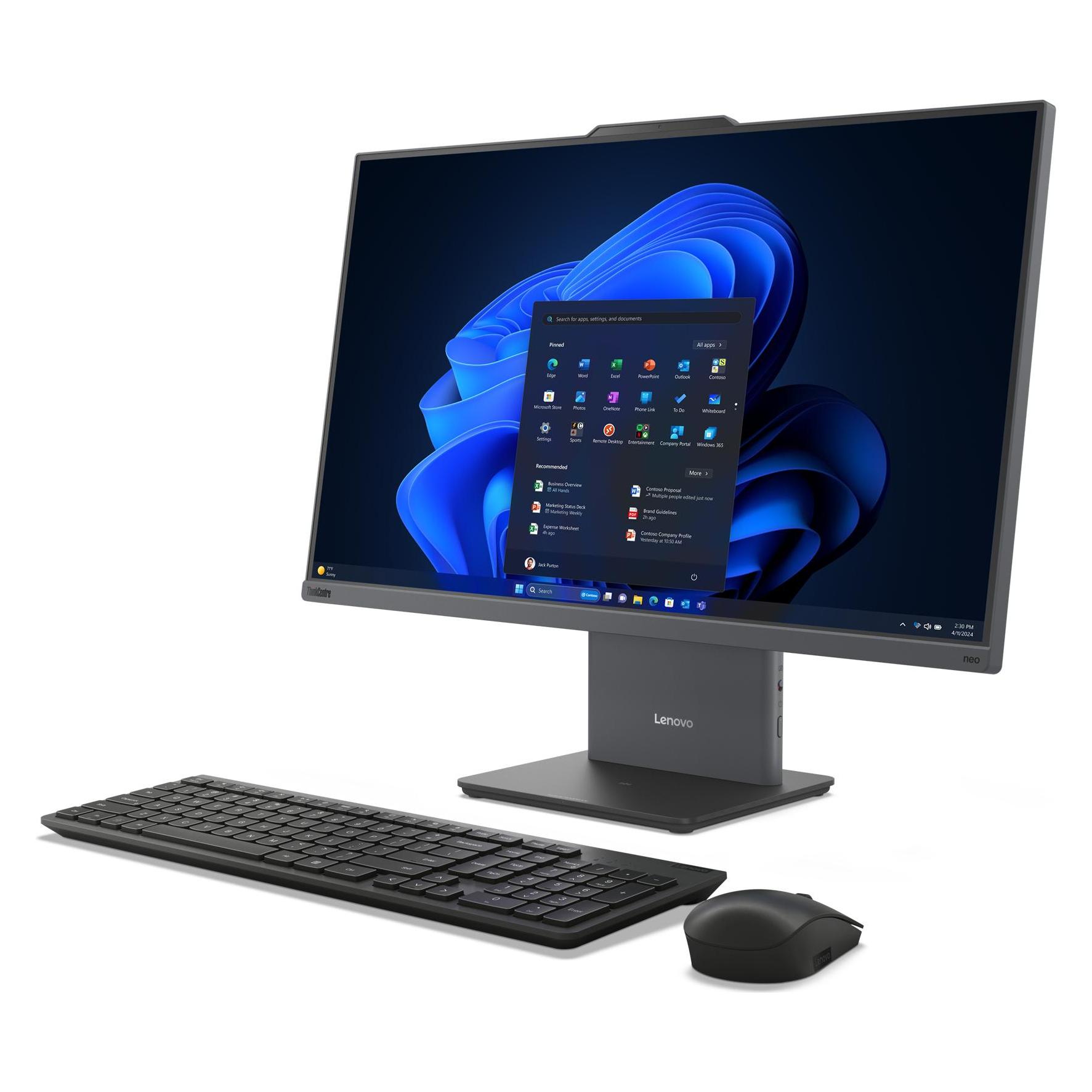 Lenovo ThinkCentre neo 50a 27 Gen 5 (1000 GB, 32 GB, Intel Core i7-13620H, Intel UHD Graphics), PC, 