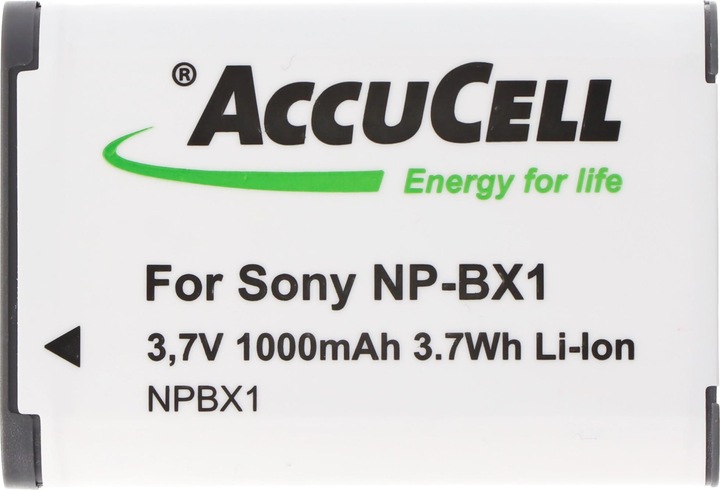 Produktbild AccuCell Akku passend für Sony NP-BX1, Cyber-shot DSC-RX100, kein Original Akku