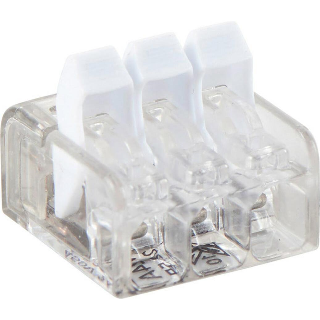 Heidemann, Collegamento per cavi, Verbindungsklemme m. Hebel 3x0,2-2,5 qmm 100 St. 22