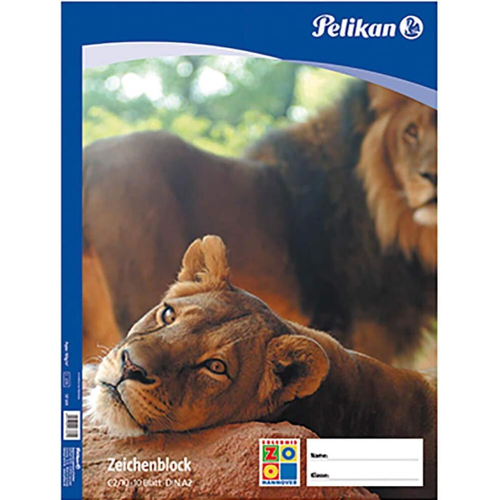 Thumbnail - Pelikan, Heft + Block, Zeichenblock (A2, Blanko)