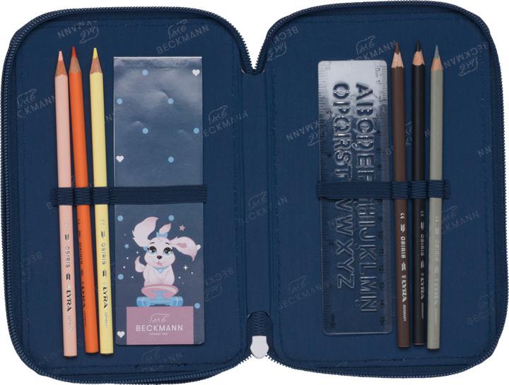 Produktbild Beckmann Schüleretui Triple Pets blue