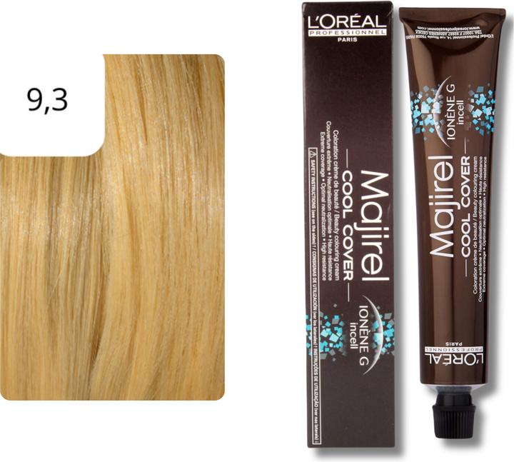 Immagine prodotto L'Oréal Professionnel Majirel Cool Cover (9,3 Biondo molto luminoso Oro)