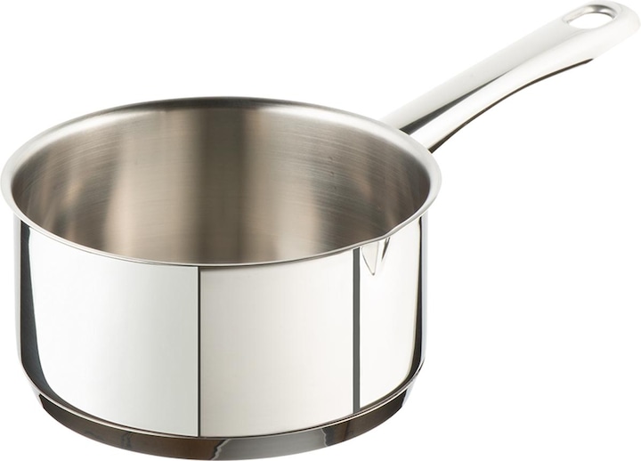 Produktbild WMF Stielkasserolle Topf 16cm Stieltopf 1,5l Schnaupe Induktion Edelstahl (16 cm, Kochtopf, Edelstahl)
