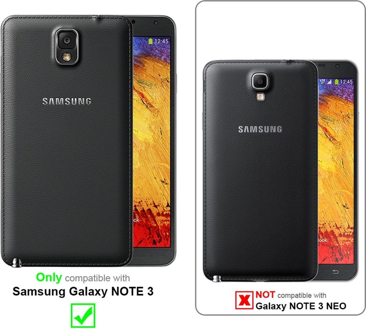 Actual product image Cadorabo TPU Matt Metallic Cover (Samsung Galaxy Note 3)