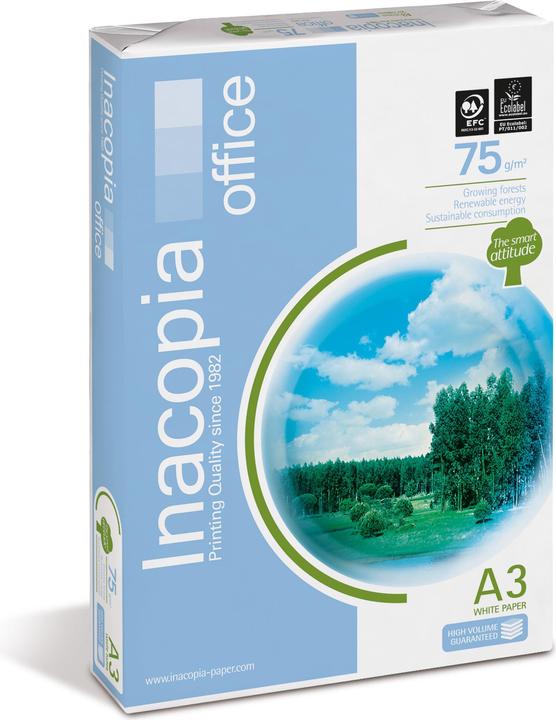 Actual product image Inacopia Copy paper Office FSC A3 88217712 75g, 500 sheets (75 g/m², 500 x, A3)