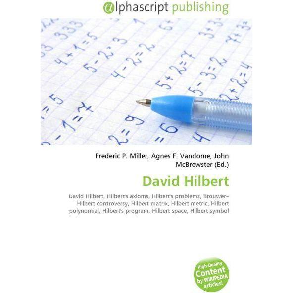David Hilbert, Fachbücher von Agnes F. Vandome, Frederic P. Miller, John McBrewster