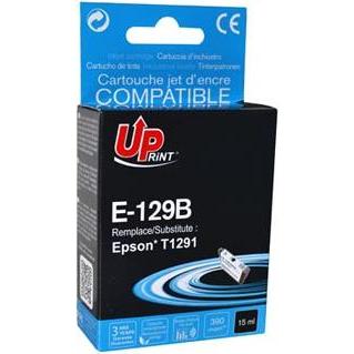 Print, Cartucce, UPrint kompatibel Ink mit C13T12914010, T1291, E-129B, black, 14ml