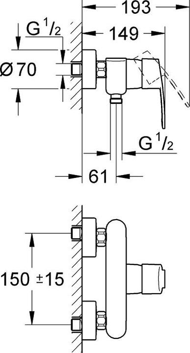 Produktbild Grohe Eurostyle Cosmopolitan (1 Strahlart)