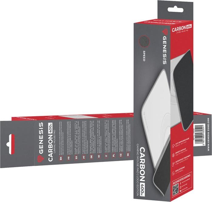 Produktbild Genesis Mouse Pad, Carbon 400 M Logo, 350x250 mm