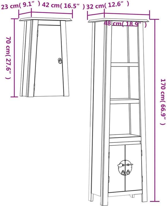Produktbild vidaXL Badmöbel Set