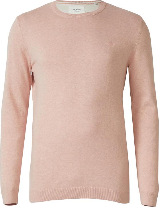 Produktbild s.Oliver Strickpullover Strickpullover mit Logo-Stickerei (XXL)