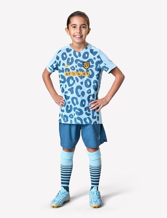 Produktbild Kipsta Mädchen Fussball Trikot - Viralto Leopard blau (140)