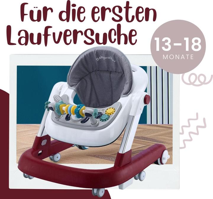 Image du produit Hermex Baby Walker Chariot de marche Chariot de marche sans marche Chariot de marche pour jeunes enfants