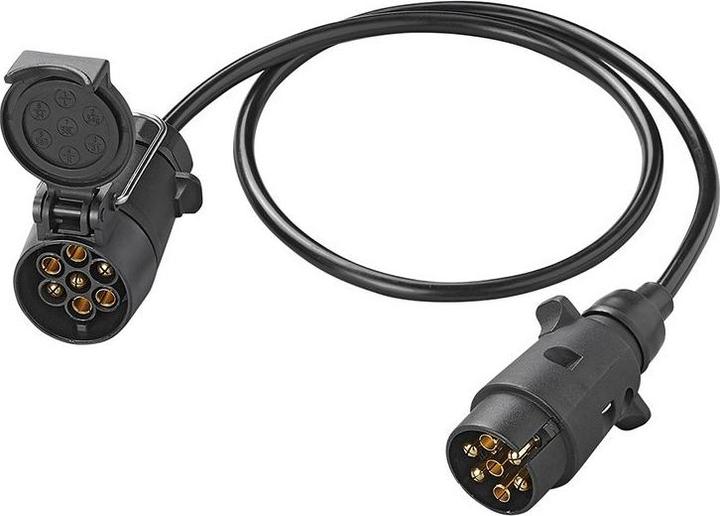 Produktbild ProPlus Verlängerungskabel 1M mit Stecker und Steckdose 7-polig (1 m)