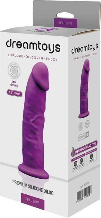 Actual product image Dreamtoys DREAM TOYS - Real Love Dildo EN 19 CM - Morado