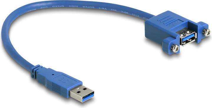 Productafbeelding Delock USB 3.0 installatiekabel USB A - USB A 0,25 m (0.25 m, USB 3.2 Gen 1)