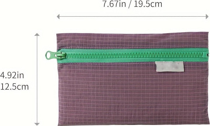 Image du produit Only-Bags.Store Pochettes zippées en nylon multicolore, pochettes de rangement fines et polyvalentes pour stylos