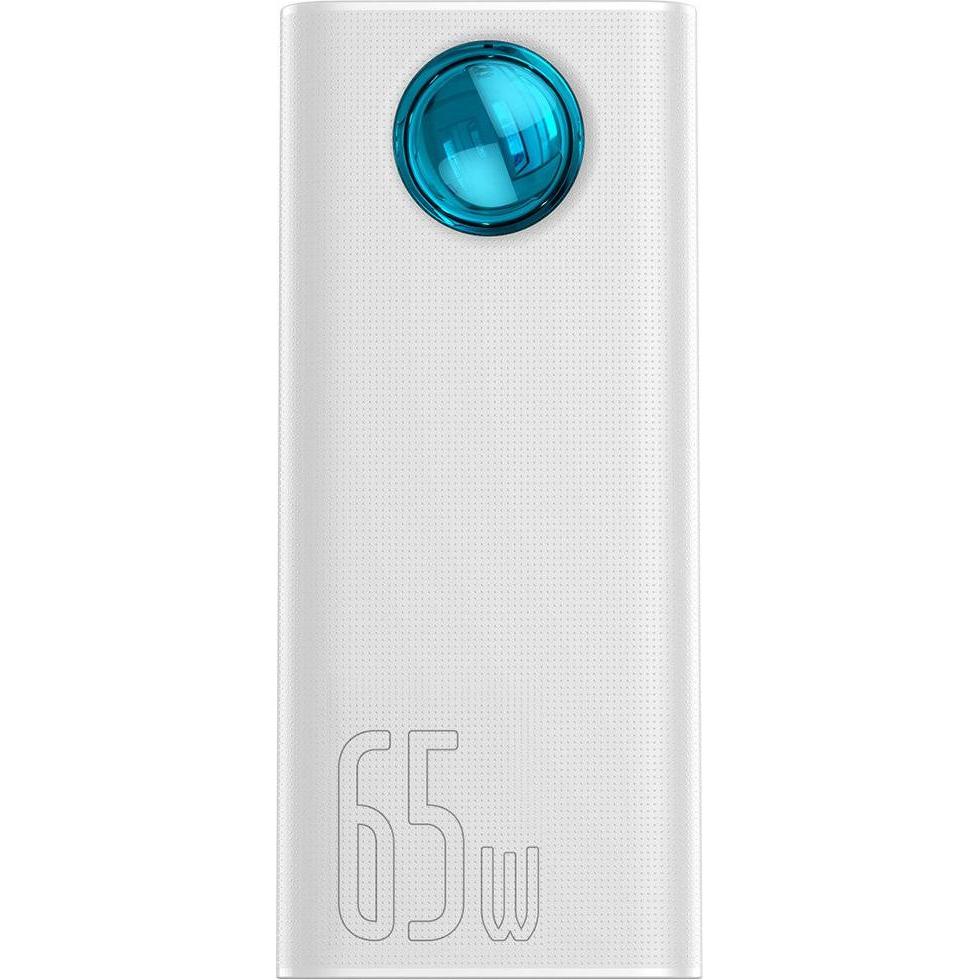 Baseus Amblight Digital Display (30000 mAh, 65 W, 111 Wh), Powerbank, Weiss