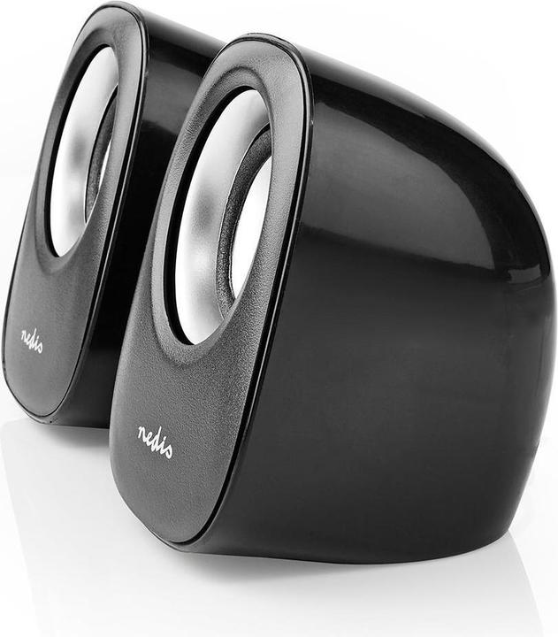 Image du produit Nedis Haut-parleurs pour PC - noir/argent