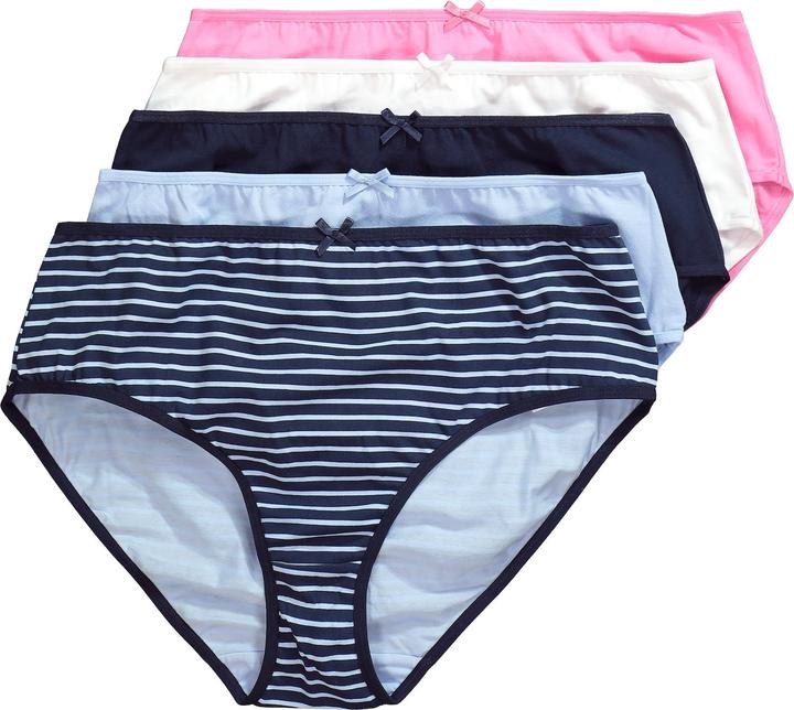 Produktbild Ulla Popken Midislips, 5er-Pack, feine Streifen (50, 5er Pack)