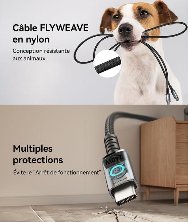 Image du produit INIU INIUCBLCCMAG240WLEOB USB-Kabel (1.20 m, USB 2.0)