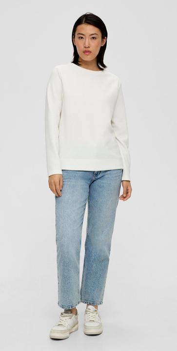 Produktbild s.Oliver Sweatshirt Jacquard-Pullover aus Viskosemix (46)