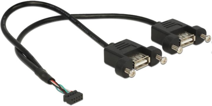 Produktbild Delock Pin USB 2.0/ 2 x USB 2.0 Typ-A, 28 AWG, /s (0.25 m)