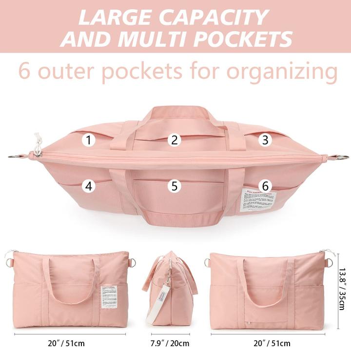 Produktbild Only-Bags.Store Travel Duffel Bags, wasserdichte Sporttasche Übernachtungstasche Handgepäck Tasche (55 l)