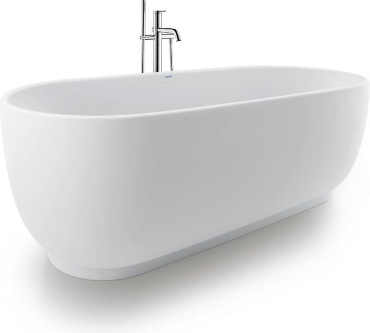Produktbild Duravit Badewanne LUV 1800x850mm freist 2 Rückenschrägen weiss (252 l, 180 cm, 85 cm)