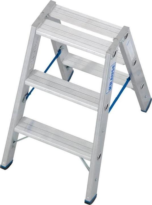 Productafbeelding Krause Aluminium dubbele trapladder, zonder wielen (Steigers, 80 cm)