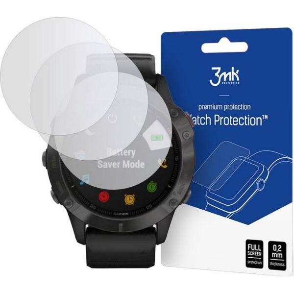 3MK hybrid glass Watch Protection FG for Garmin Fenix 6, Smartwatch Zubehör