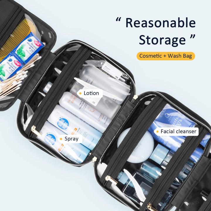 Actual product image Only-Bags.Store Hanging Toilet Bag Travel Toiletry Bag for Makeup, Toiletries