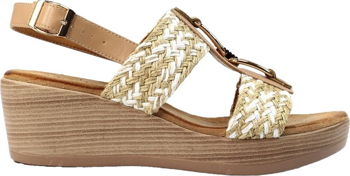 Actual product image Lunar Womens/Ladies Jamie Wedge Sandals (40)