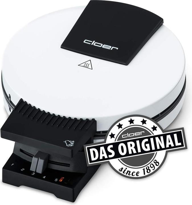 Produktbild Cloer 181 Waffeleisen, 16cm, Signalton, Weiss