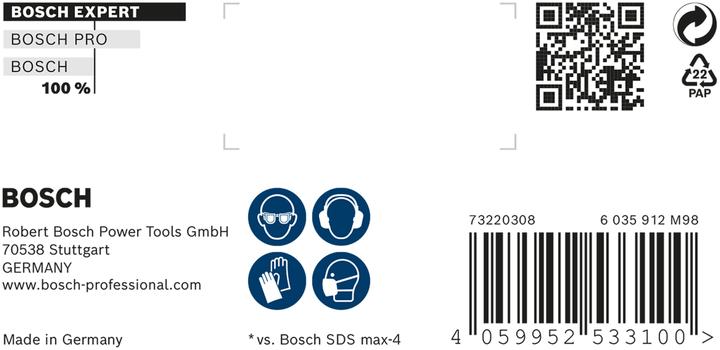 Productafbeelding Bosch Professional Zubehör Expert SDS max-8X hamerboor, 22 x 800 x 920 mm (4-22 millimeter)