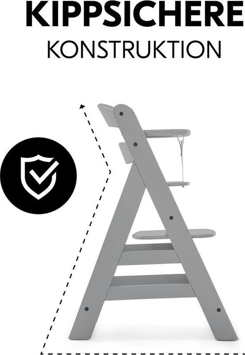 Produktbild Hauck Hochstuhl Alpha Plus - im Sparset inkl. Sitzkissen (Treppenhochstuhl)