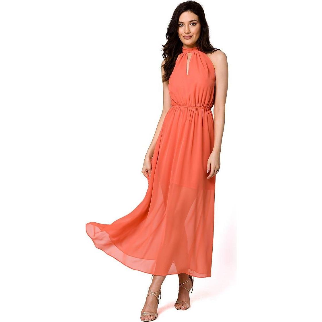 Makover, Damen, Kleider, Cocktail dress, Orange, (S)